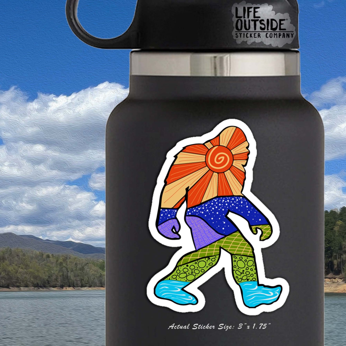 Sunshine the Elusive Sasquatch Sticker