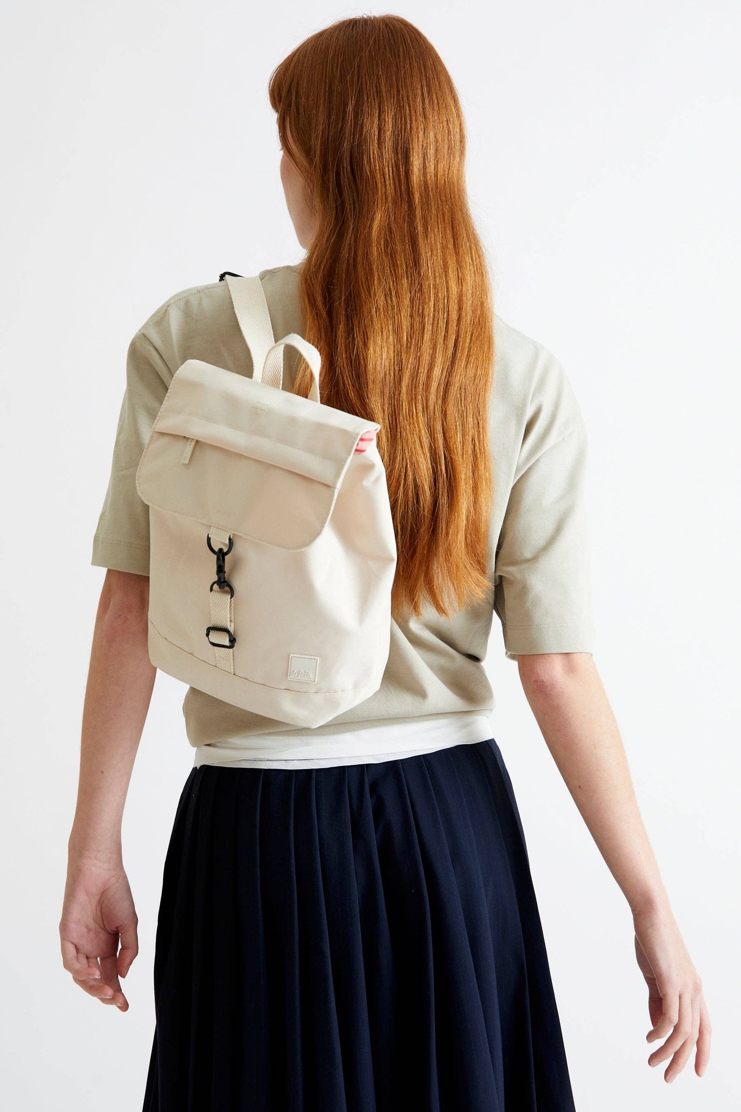 Lefrik - Scout Mini Stripes Ecru Backpack