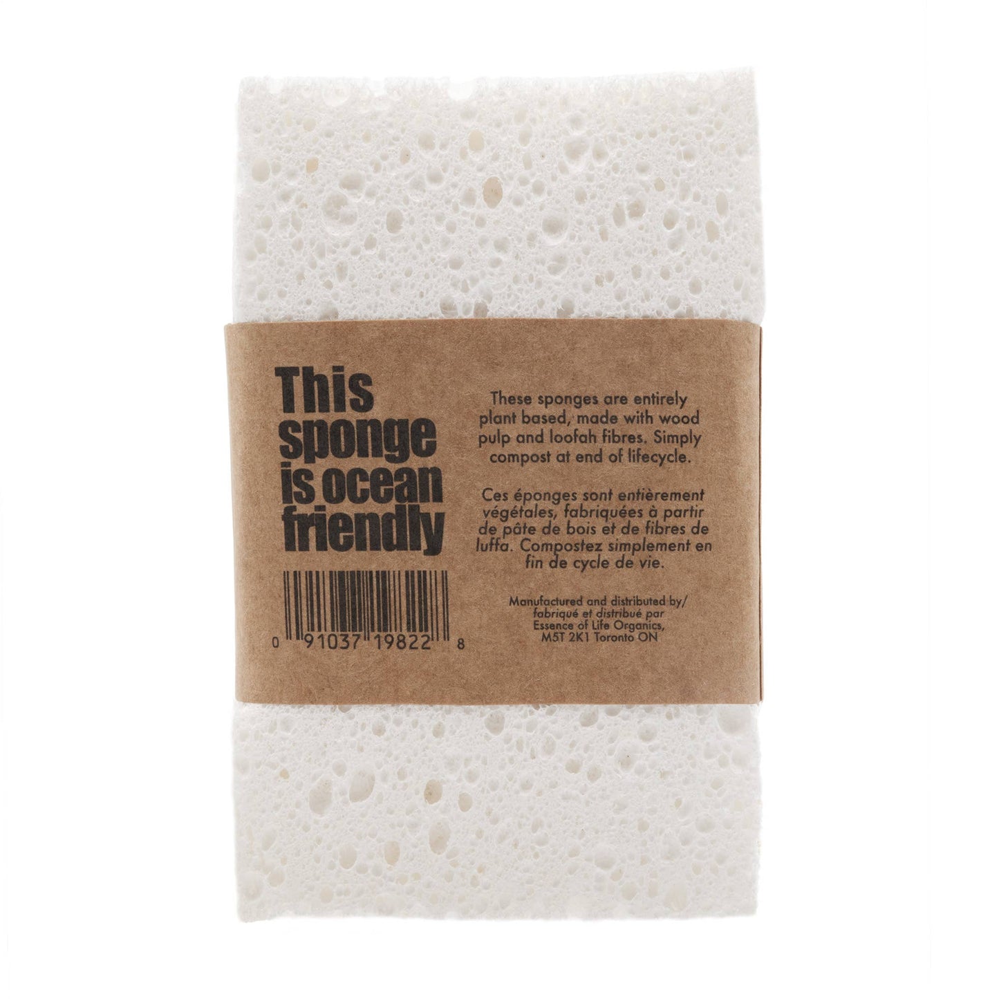 100% Compostable Kitchen Sponges, 2 pack
