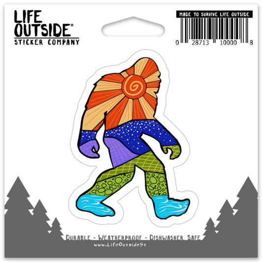 Sunshine the Elusive Sasquatch Sticker