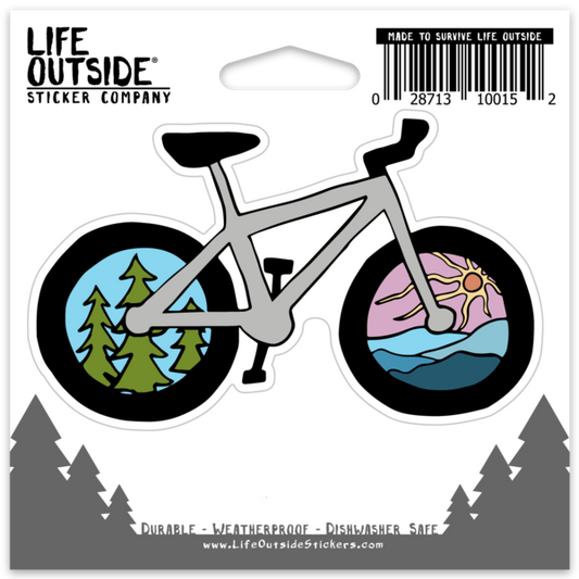 Bike More Outdoors Sticker