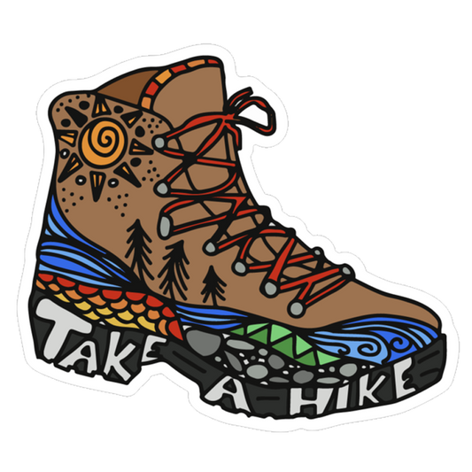 Take a Hike Boot Sticker