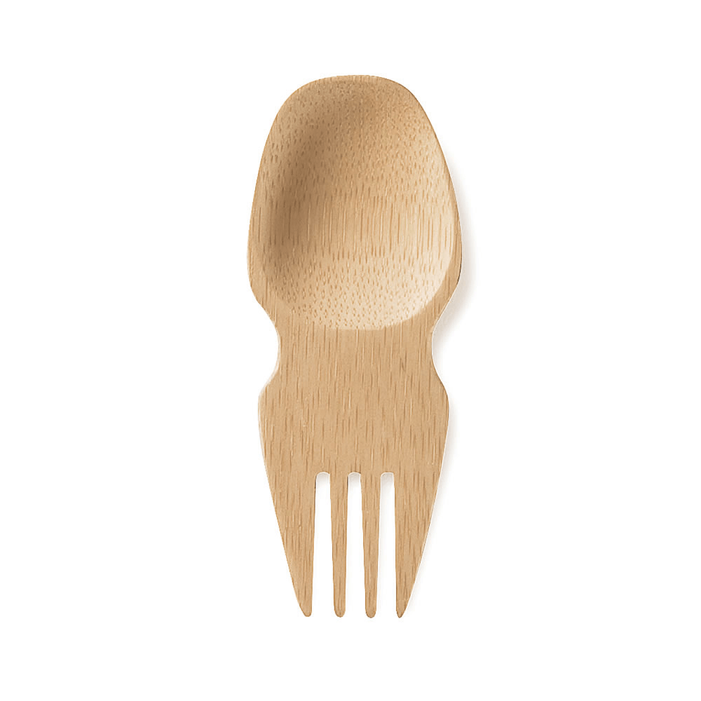 Bamboo Sporks in Display Unit