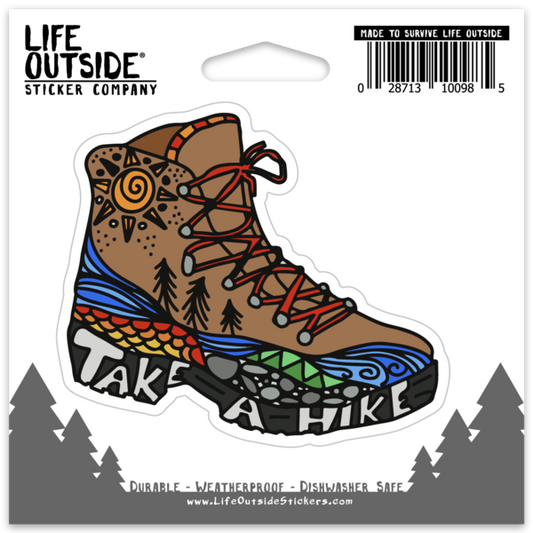 Take a Hike Boot Sticker