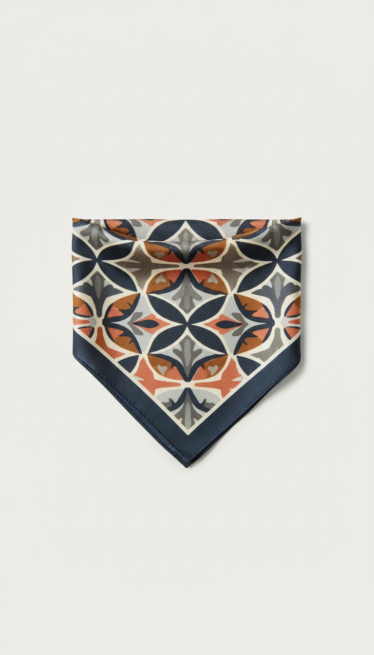 Artisan Silk-Screened Bandana
