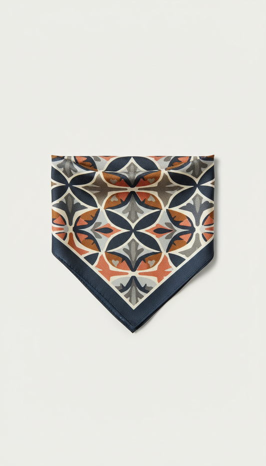 Artisan Silk-Screened Bandana